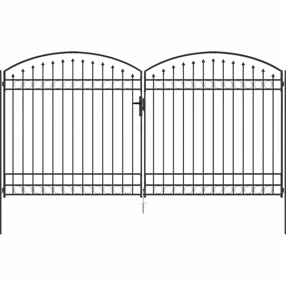 Clôtures & Barrières-vidaXL Porte de Clôture Assen Gris 301 x 224,5 cm Acier