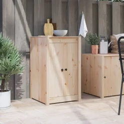 Accessoires De Quincaillerie-vidaXL Porte de cuisine MEPPEL Chêne brun 50 x 9 x 82 cm Bois de pin non traité