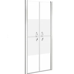 vidaXL Porte de douche ESG demi-dépoli 71x190 cm