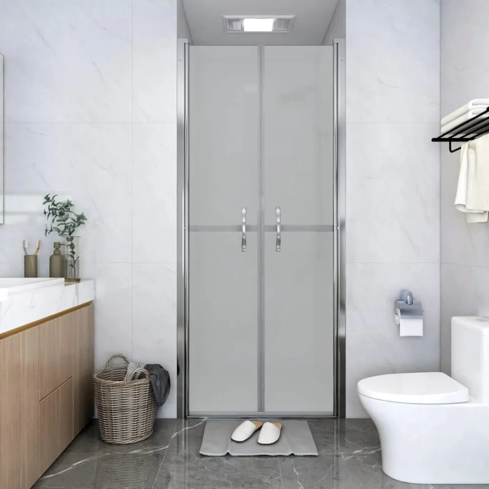 Plomberie-vidaXL Porte de douche ESG dépoli 71x190 cm Argent