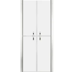 Plomberie-vidaXL Porte de douche ESG dépoli 71x190 cm Argent