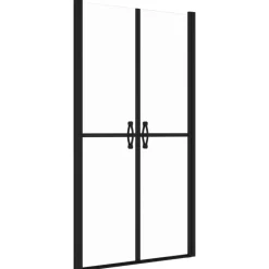 Plomberie-vidaXL Porte de douche ESG transparent (68-71)x190 cm Noir