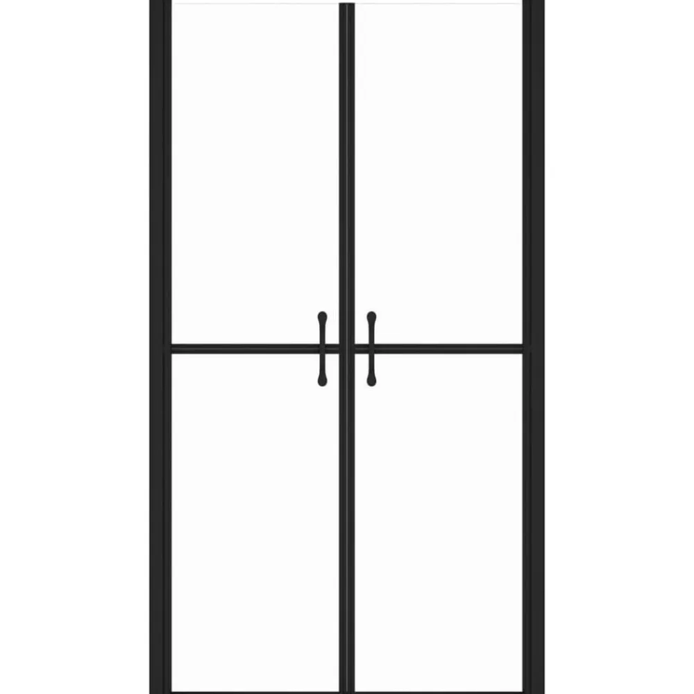 Plomberie-vidaXL Porte de douche ESG transparent (68-71)x190 cm Noir