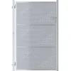 vidaXL Porte de Jardin Argenté 85 x 120 cm Acier inoxydable