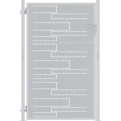 Clôtures & Barrières-vidaXL Porte de Jardin Argenté 85 x 120 cm Acier inoxydable