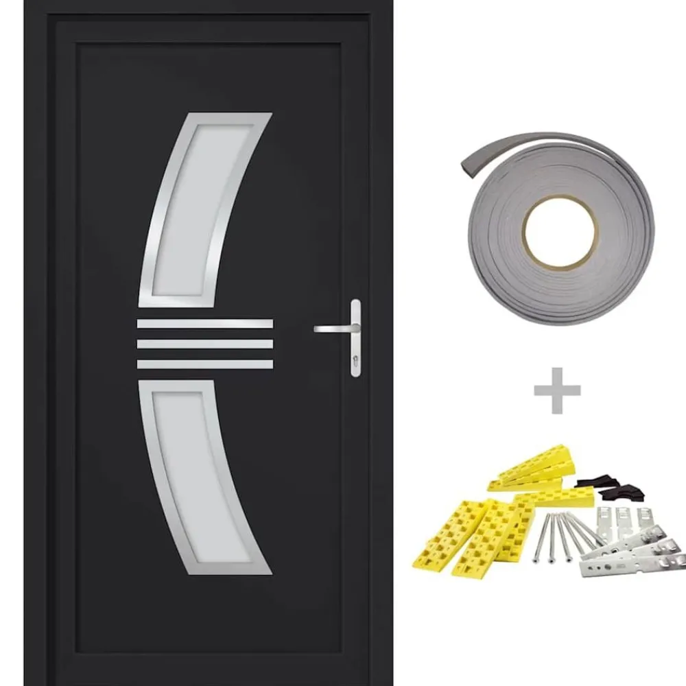 vidaXL Porte d'entrée 88x200 cm PVC
