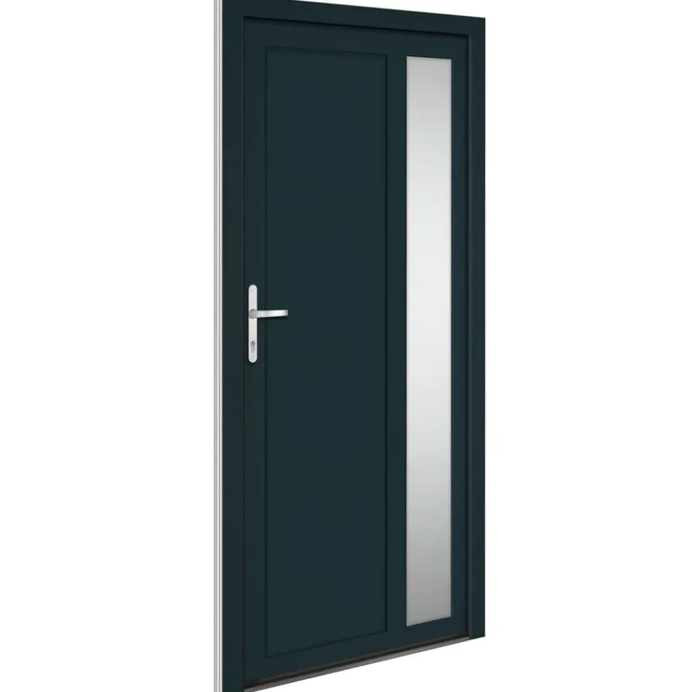 Matériaux De Construction-vidaXL Porte d'entrée 98x200 cm PVC Anthracite