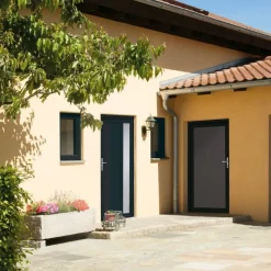 Matériaux De Construction-vidaXL Porte d'entrée 98x200 cm PVC Anthracite