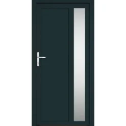 Matériaux De Construction-vidaXL Porte d'entrée 98x200 cm PVC Anthracite