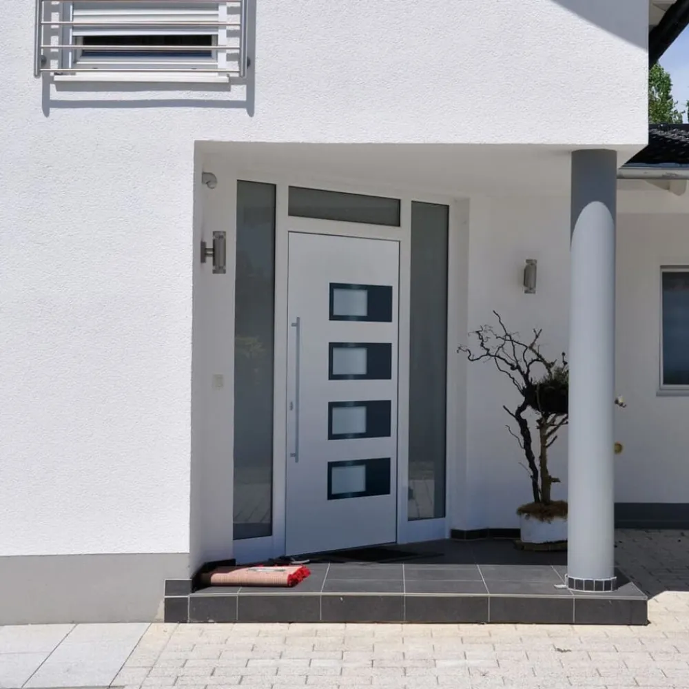 vidaXL Porte d'entrée 100x200 cm Aluminium et PVC