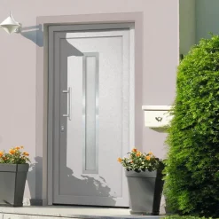 vidaXL Porte d'entrée Blanc 88x200 cm