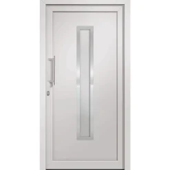 vidaXL Porte d'entrée Blanc 88x200 cm