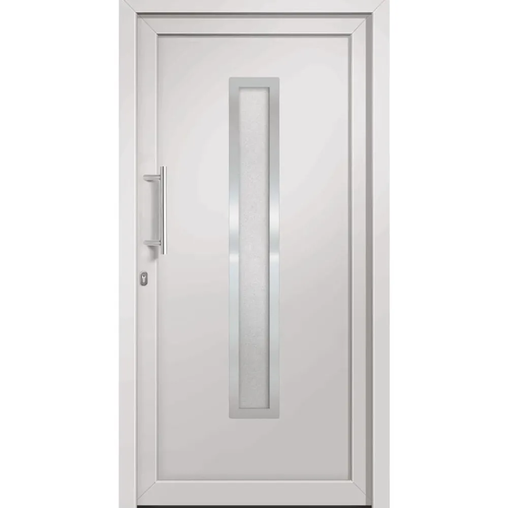 vidaXL Porte d'entrée Blanc 88x200 cm
