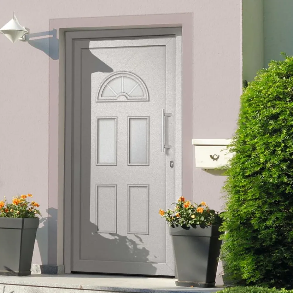 Matériaux De Construction-vidaXL Porte d'entrée Blanc 88x208 cm