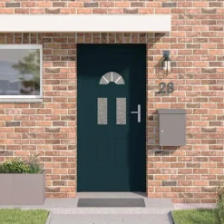 vidaXL Porte d'entrée Blanc 98x208 cm PVC