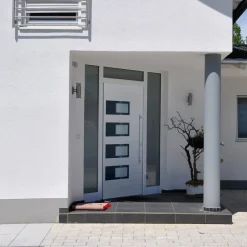 Matériaux De Construction-vidaXL Porte d'entrée 100x200 cm Aluminium et PVC Blanc