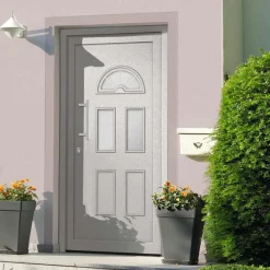 Matériaux De Construction-vidaXL Porte d'entrée Blanc 88x208 cm