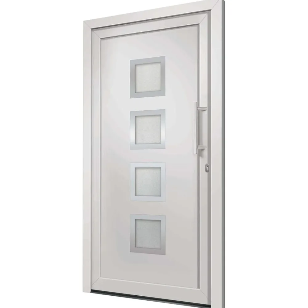 vidaXL Porte d'entrée Blanc 88x200 cm