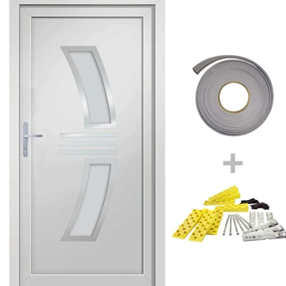 vidaXL Porte d'entrée 88x200 cm PVC