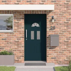 vidaXL Porte d'entrée Blanc 98x208 cm