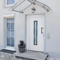 Matériaux De Construction-vidaXL Porte d'entrée 88x200 cm PVC Blanc