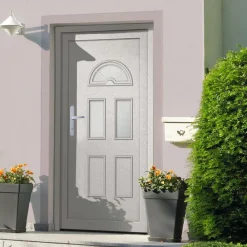 Matériaux De Construction-vidaXL Porte d'entrée blanc 88x208 cm PVC