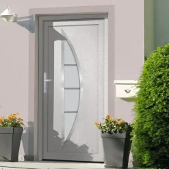 vidaXL Porte d'entrée Blanc 88x200 cm PVC