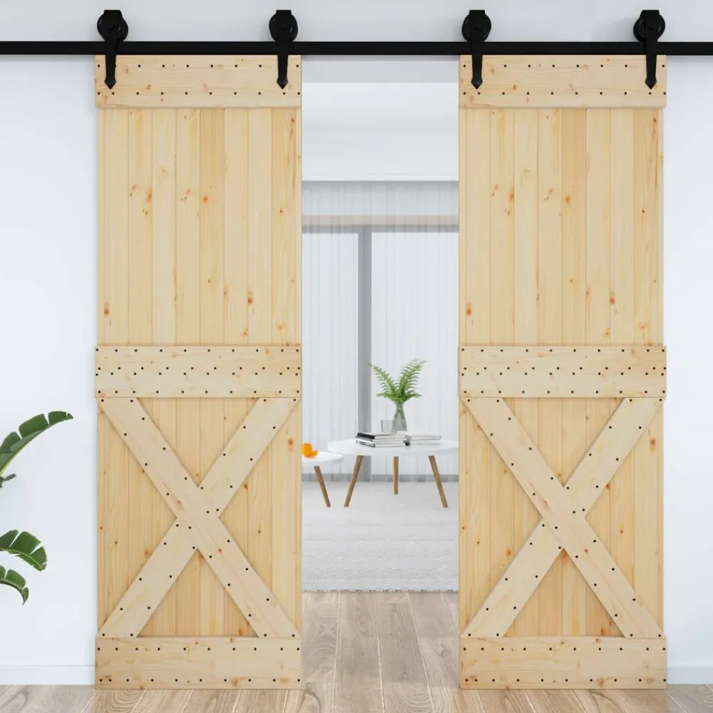 vidaXL Porte NARVIK 70 x 210 cm Bois de pin massif