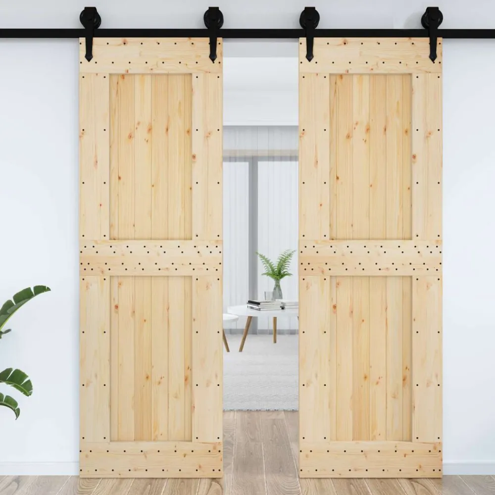 vidaXL Porte NARVIK 70 x 210 cm Bois de pin massif