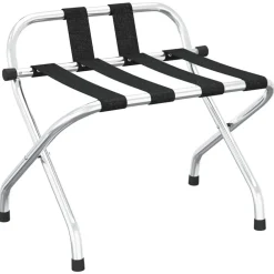 vidaXL Porte-bagages avec dossier Argent 56 x 39 x 52 cm