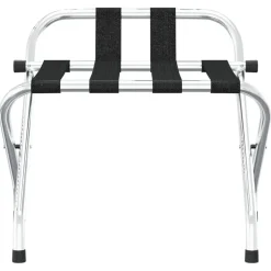 vidaXL Porte-bagages avec dossier Argent 56 x 39 x 52 cm