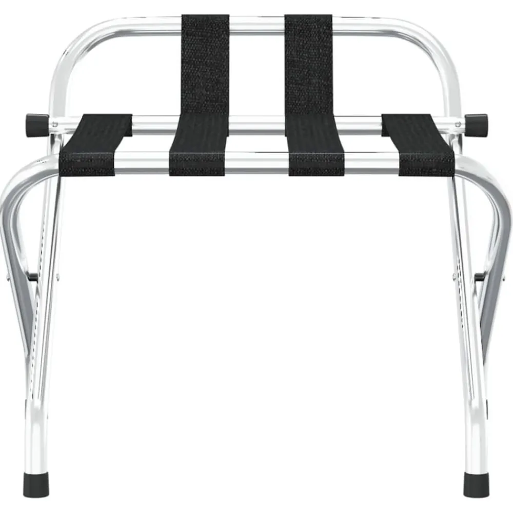 vidaXL Porte-bagages avec dossier Argent 56 x 39 x 52 cm
