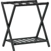 Bagages & Maroquinerie-vidaXL Porte-bagages noir 68x38x58 cm bambou