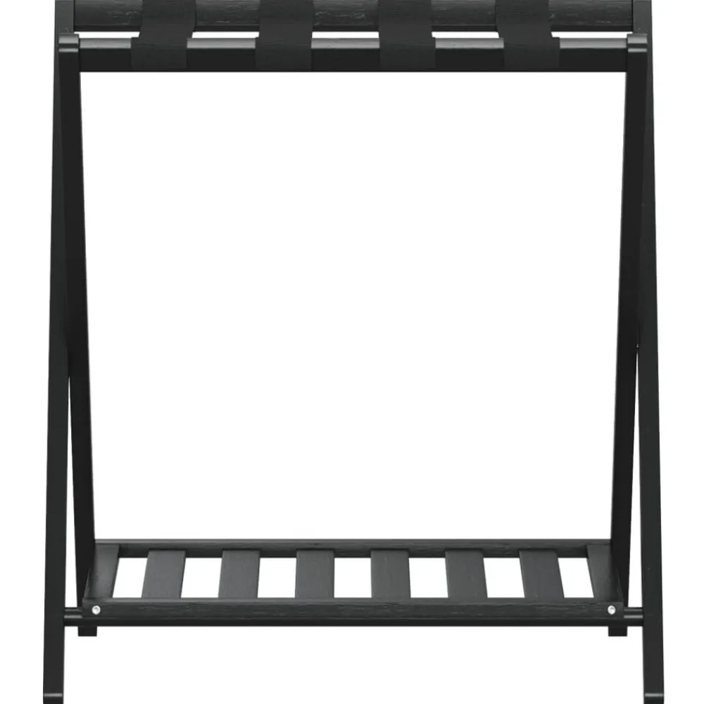 Bagages & Maroquinerie-vidaXL Porte-bagages noir 68x38x58 cm bambou