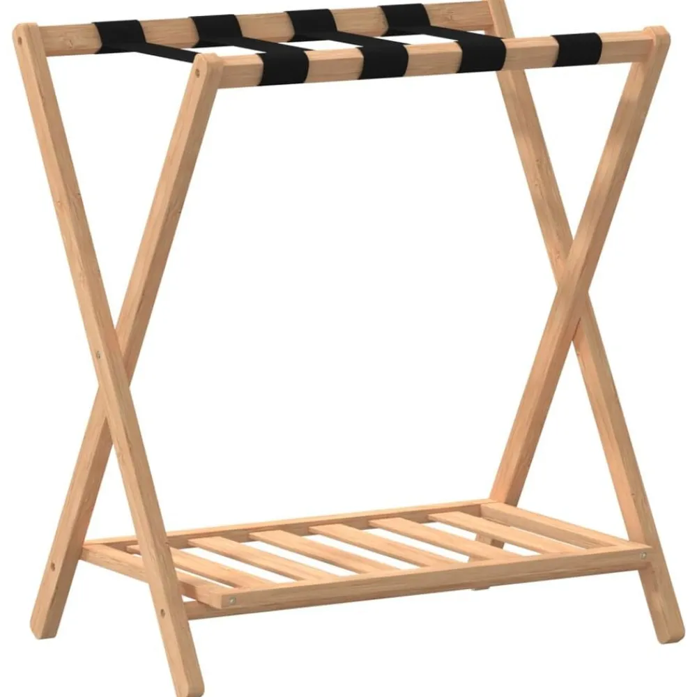 Bagages & Maroquinerie-vidaXL Porte-bagages 68x38x58 cm bambou