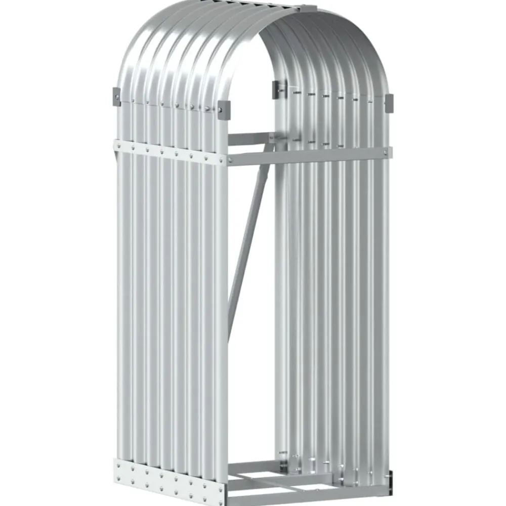 vidaXL Porte-bûches é 40x45x100 cm acier galvanisé