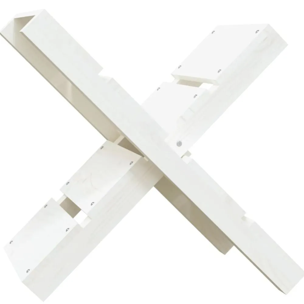 vidaXL Porte-bûches 47x39,5x48 cm Bois massif de pin