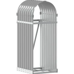 vidaXL Porte-bûches 40x45x100 cm acier galvanisé