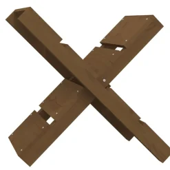 vidaXL Porte-bûches 47x39,5x48 cm Bois massif de pin