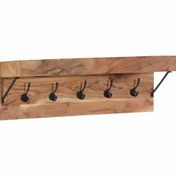vidaXL Porte-manteau Marron 73 x 19 x 23 cm Bois d'acacia massif