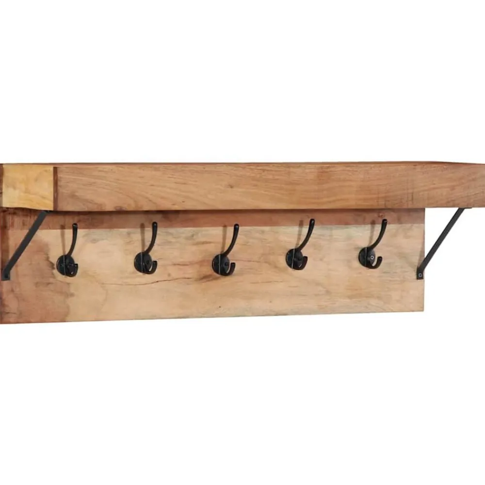 vidaXL Porte-manteau Marron 73 x 19 x 23 cm Bois d'acacia massif