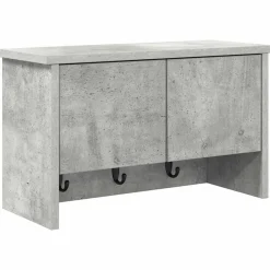 Étagères-vidaXL Porte-manteau mural avec étagère 50 x 20 x 30 cm Gris béton