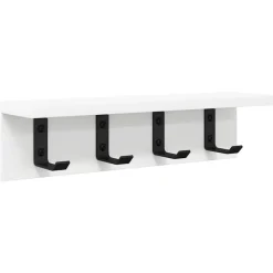 vidaXL Porte-manteau mural 40 x 10,5 x 10,5 cm Bois d'ingénierie