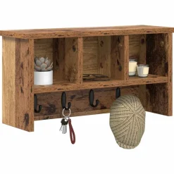 vidaXL Porte-manteau mural avec étagère 50 x 16 x 26 cm