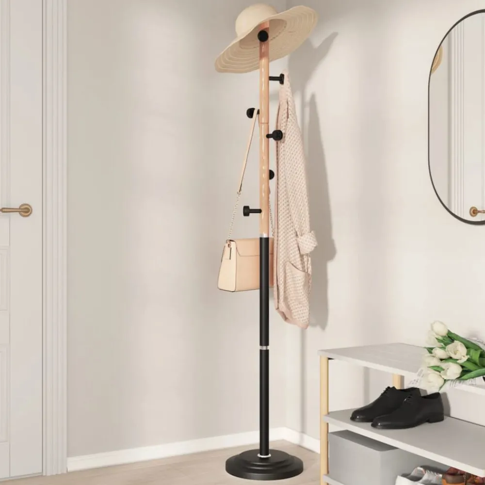 vidaXL Porte-manteau 177 cm fer enduit de poudre