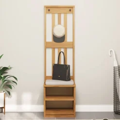 vidaXL Portemanteau SANDNES 45x40x159,5 cm bois massif pin