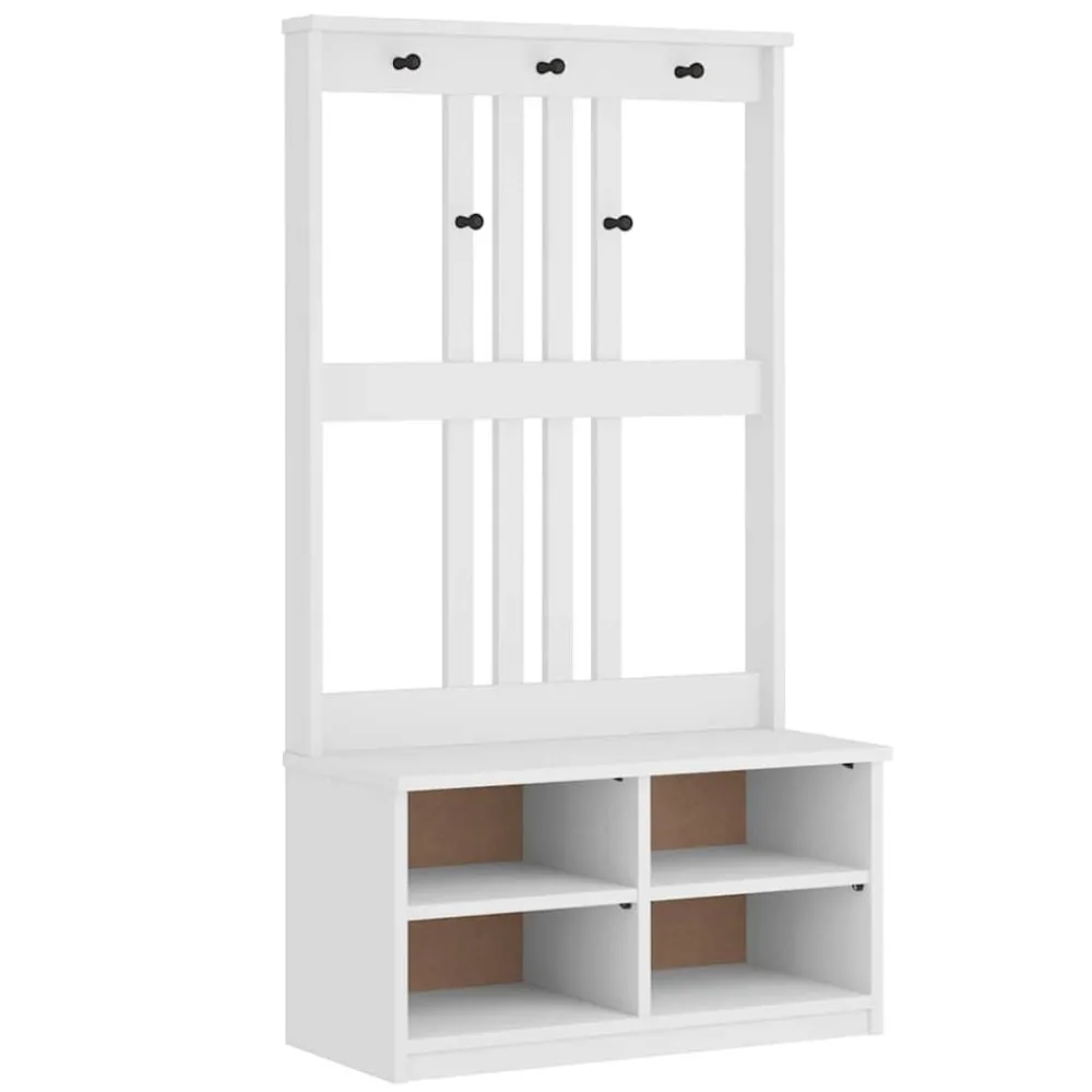 vidaXL Portemanteau SANDNES 87x40x159,5 cm bois massif pin