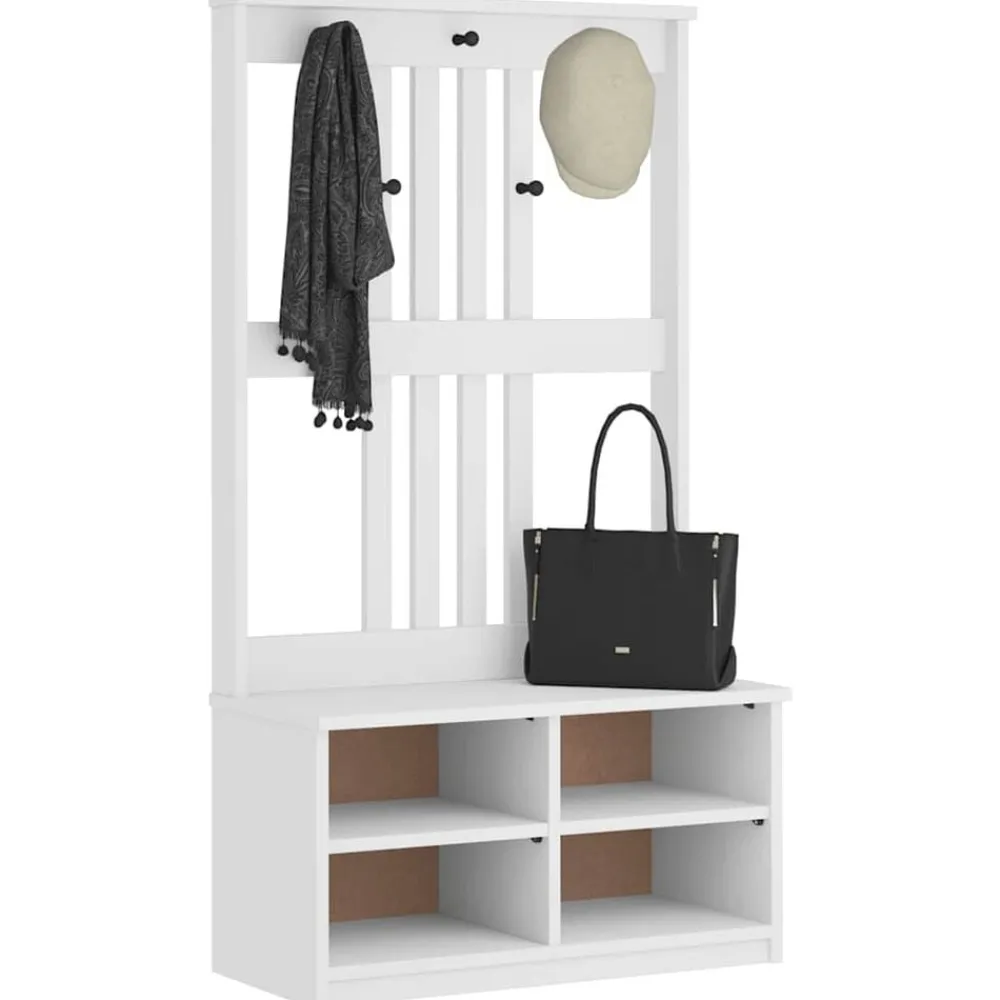 vidaXL Portemanteau SANDNES 87x40x159,5 cm bois massif pin