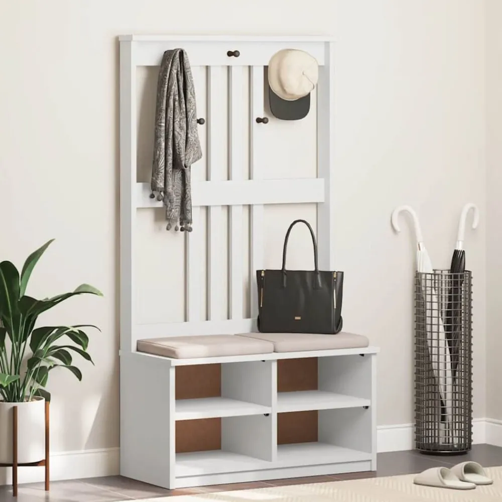vidaXL Portemanteau SANDNES 87x40x159,5 cm bois massif pin