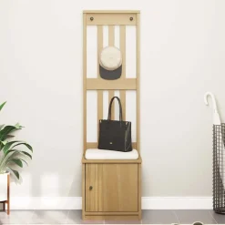 vidaXL Portemanteau SANDNES 45x40x159,5 cm bois massif pin
